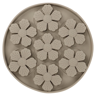 Flamingo Slickmatta Rund 20 cm Taupe